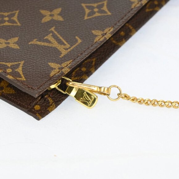 Authentic LOUIS VUITTON Monogram Bucket PM Pouch with Chain bsj288-112725 - Picture 5 of 13